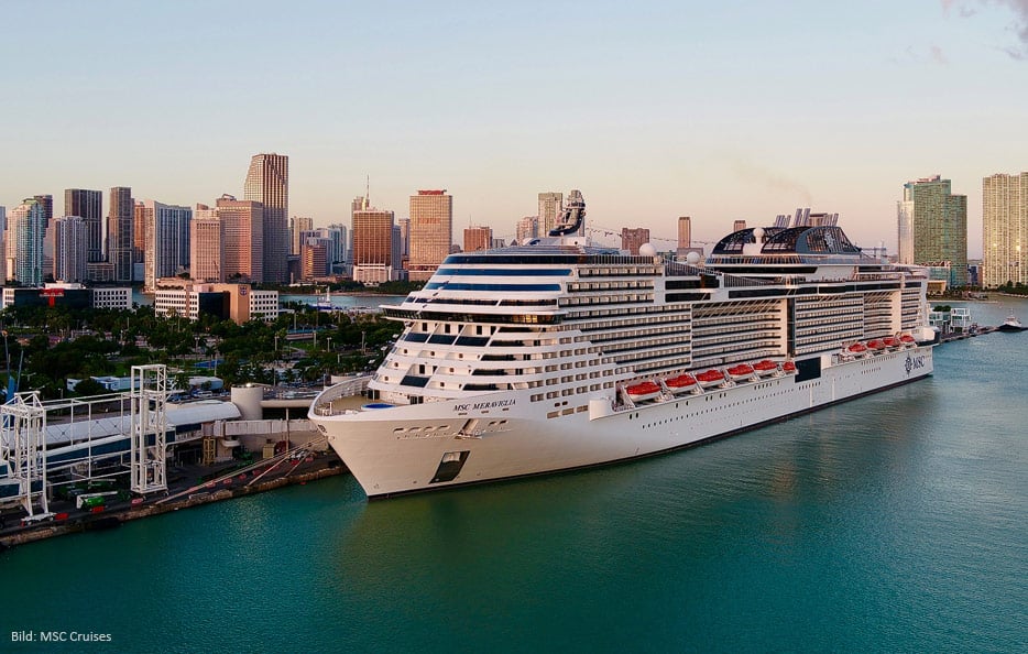 MSC Meraviglia in Miami (Bild: MSC Cruises)