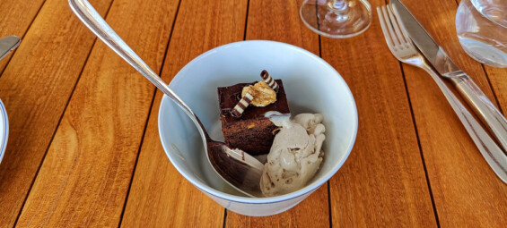 Bananeneis, Brownie vom Lido-Mittagsbuffet