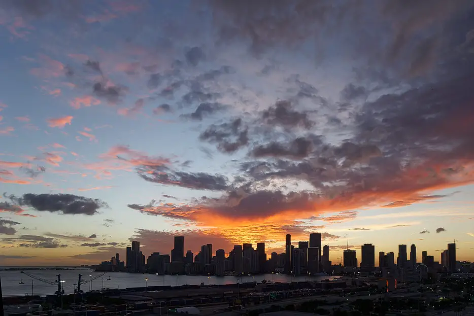 Sonnenuntergang in Miami