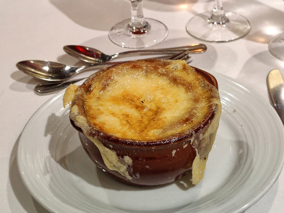 Main Dining Room, Baked French Onion Soup