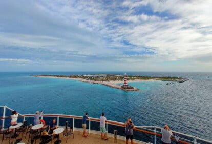 morgendliche Ankunft in Ocean Cay