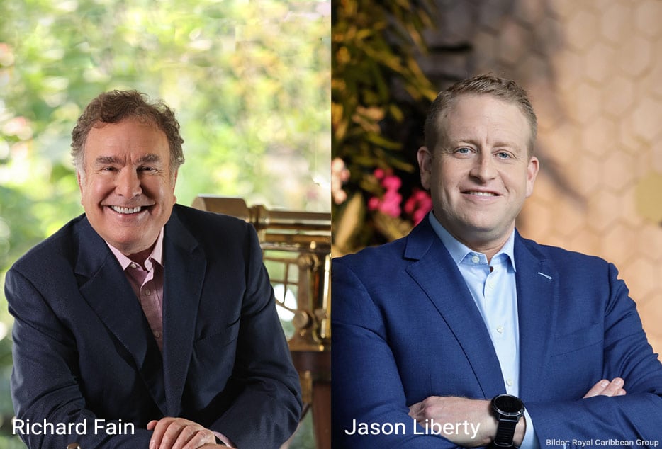 Richard Fain, Jason Liberty (Bilder: Royal Caribbean Group)