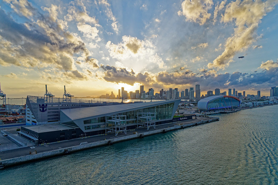 Terminals von Royal Caribbean und NCL in Miami