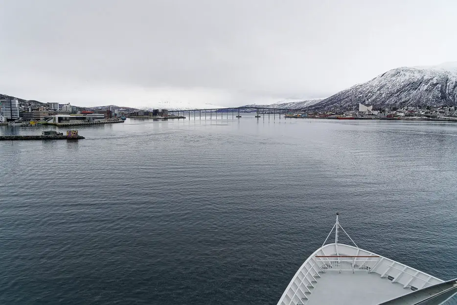 Anfahrt auf Tromsö