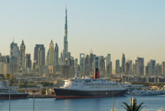 Queen Elizabeth 2 im Januar 2020 in Port Rashid, Dubai