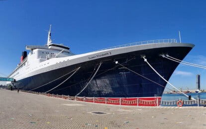 Queen Elizabeth 2 im Januar 2020 in Port Rashid, Dubai
