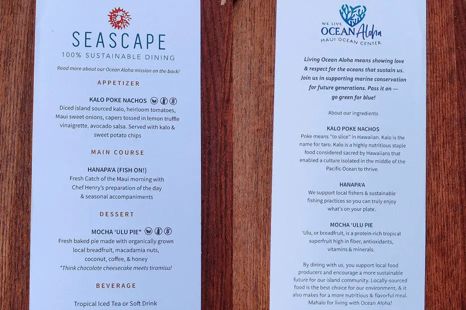 Seascape-Restaurant des Aquariums