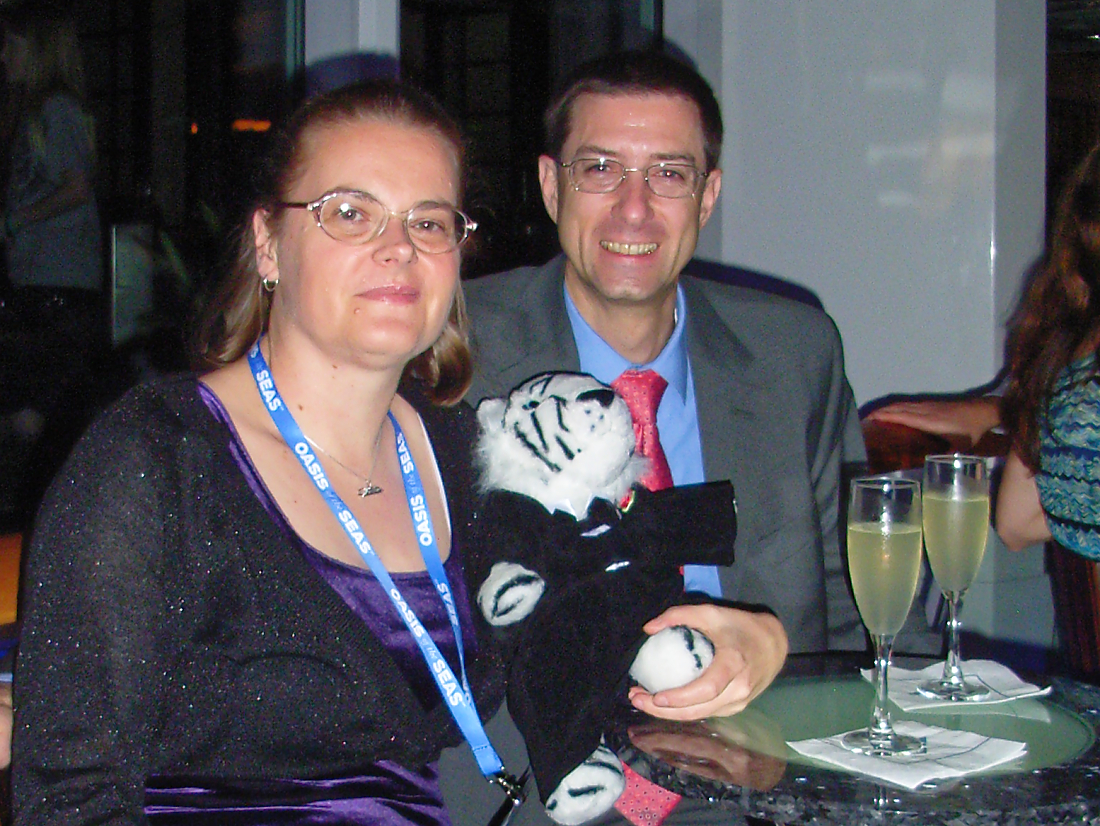 Carmen und Franz, im November 2009 auf der Oasis of the Seas