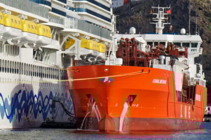 LNG-Betankung der AIDAnova