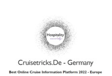 Cruisetricks.de bei den Luxlife Hospitality Awards 2022 ausgezeichnet