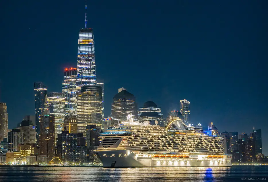 MSC Seashore in New York (Bild: MSC Cruises)