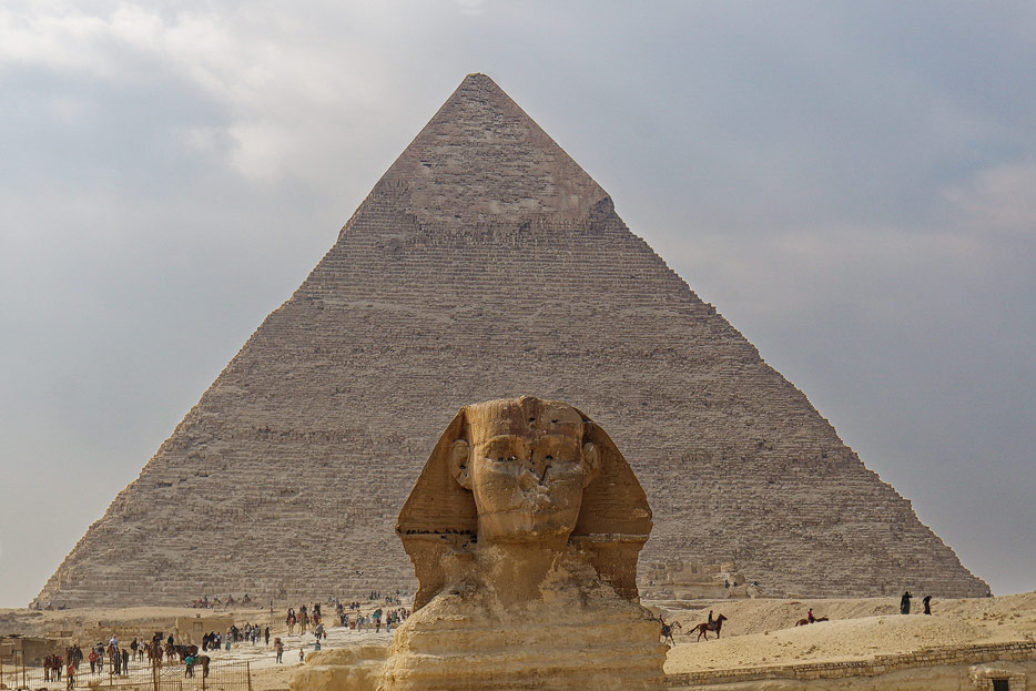 Sphinx von Gizeh, Chephren-Pyramide