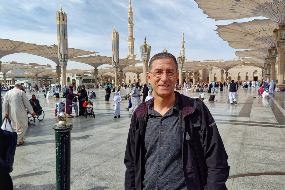 Selfie an der Moschee des Propheten