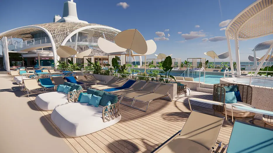 Haupt-Pool (Bild: TUI Cruises)