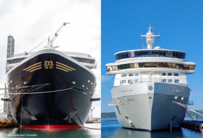 Explora I vs. Silver Nova (Bild Explora I: Camilla Bach / Fincantieri)