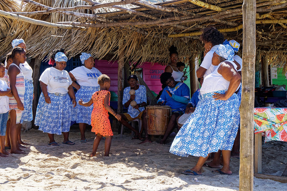 Tanz-Vorführung auf Chachahuate
