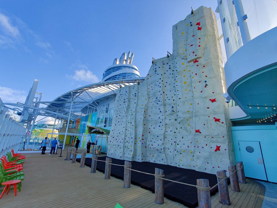 Thrill Island, Kletterwand