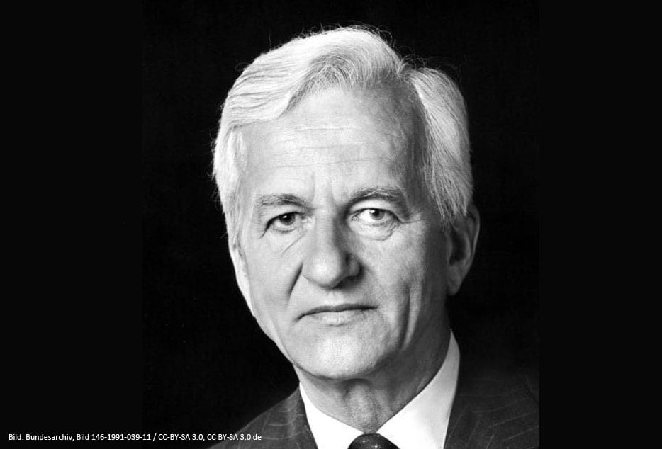 Bundespräsident Richard von Weizsäcker, Taufpate der "Deutschland"