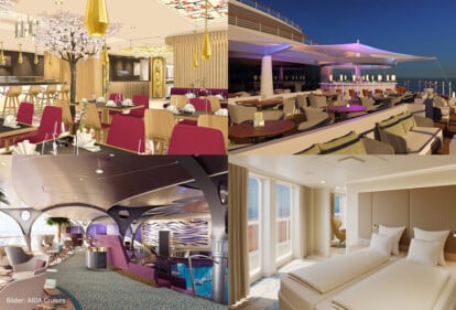 Renovierung der AIDA Sphinix-Klasse-Kreuzfahrtschiffe (Bilder: AIDA)