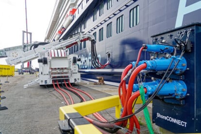 Landstrom-Anschluß, Mein Schiff 7, Kiel