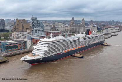 Queen Anne in Liverpool (Bild: Cunard Line / Stratus Imagery)