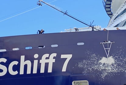 Probelauf zur Taufe der Mein Schiff 7