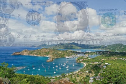 Symbolbild: Karibik-Landschaft, Dollar