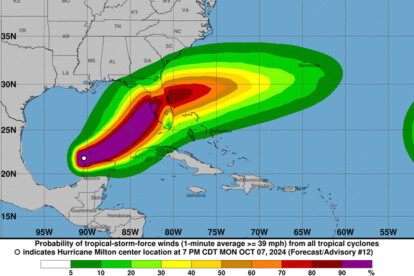 Hurricane Milton (Bild: NOAA)