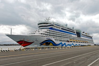 AIDAdiva in Olbia, Sardinien