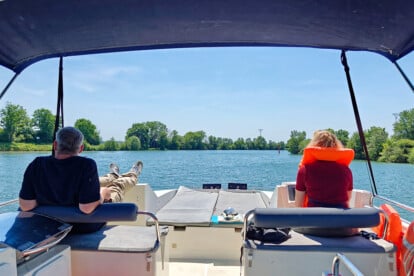 mit dem Hausboot auf der Saône im Burgund