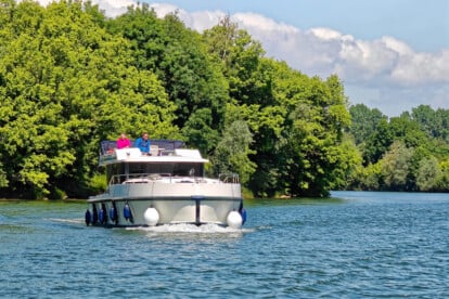 Mit dem Hausboot unterwegs auf der Saone