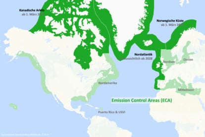 Neue Emissionsschutzzonen, ECAs