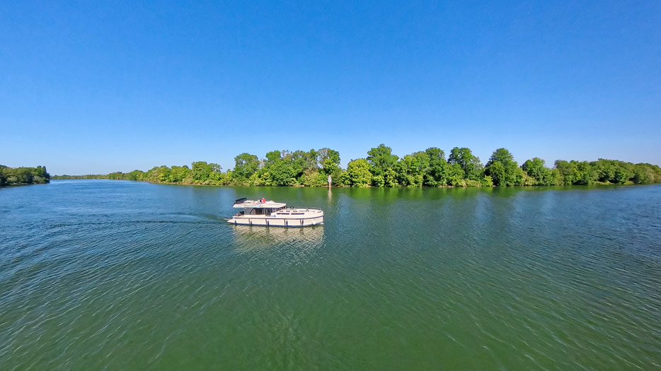 unterwegs auf der Saone