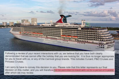 Carnival Ban for 5 Years