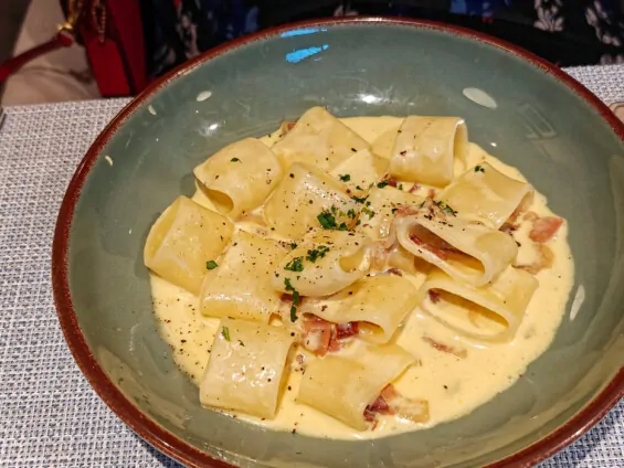 Pietro Massi Calaramata Pasta a la Carbonara
