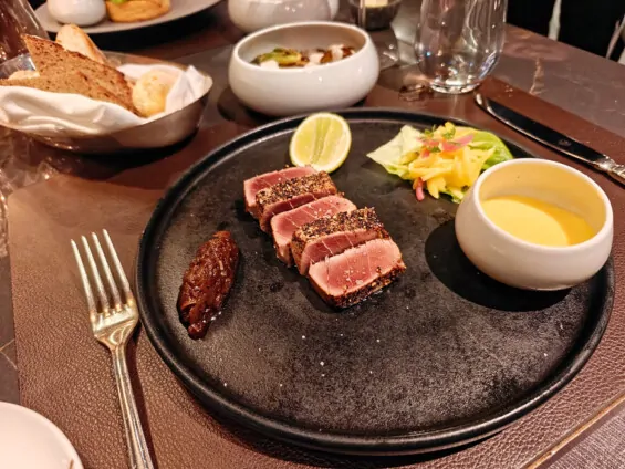 Mediterranean Tuna Steak "Au Poivre"