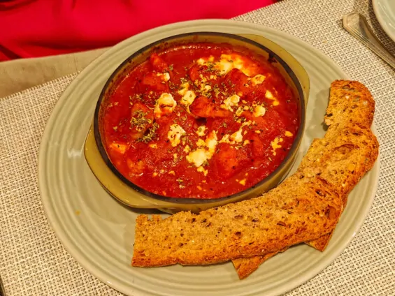 Shrimp Saganaki