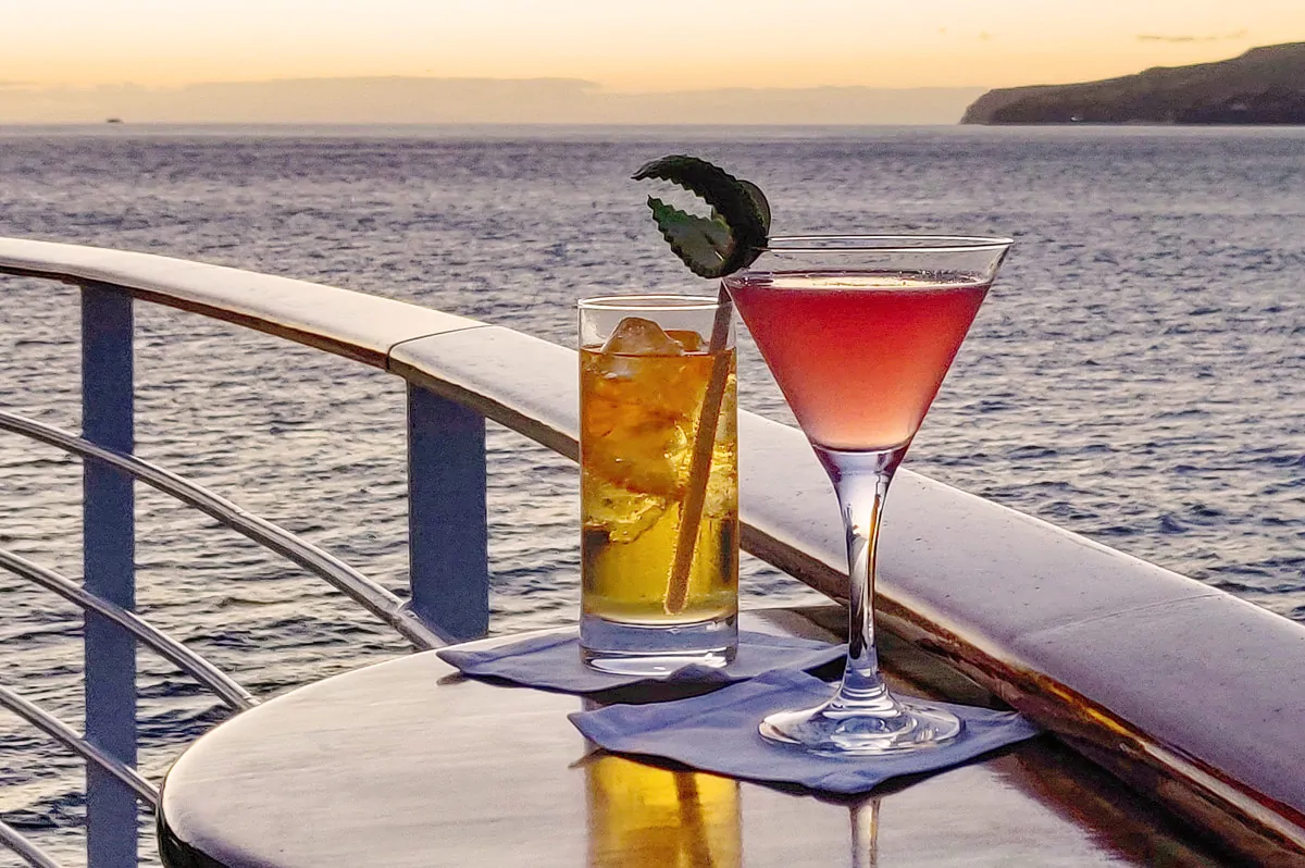 Cocktails, Abendstimmung, Meer