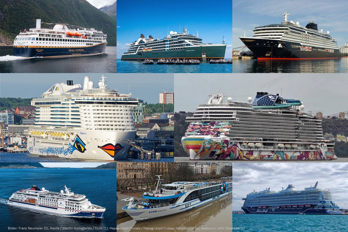 Gewinnerschiffe des Kreuzfahrt-Guide-Awards 2025