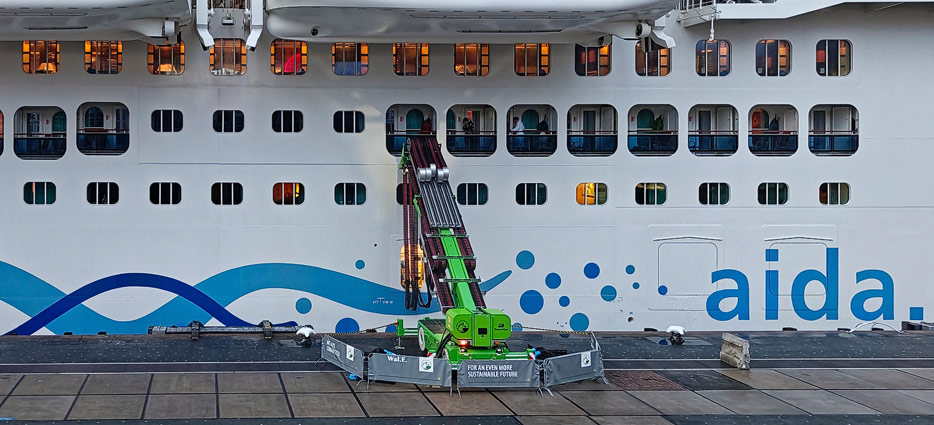 Landstrom-Anschluss in Rotterdam