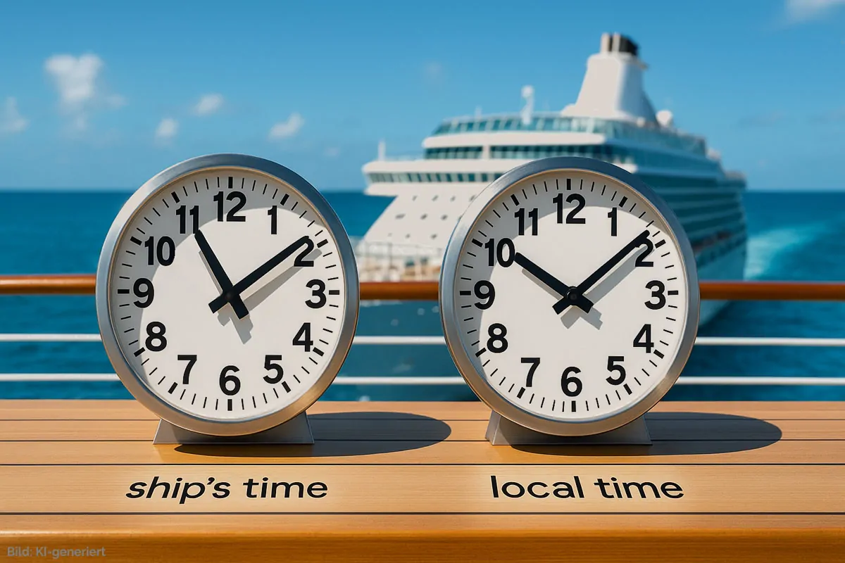 Schiffszeit vs. Lokalzeit