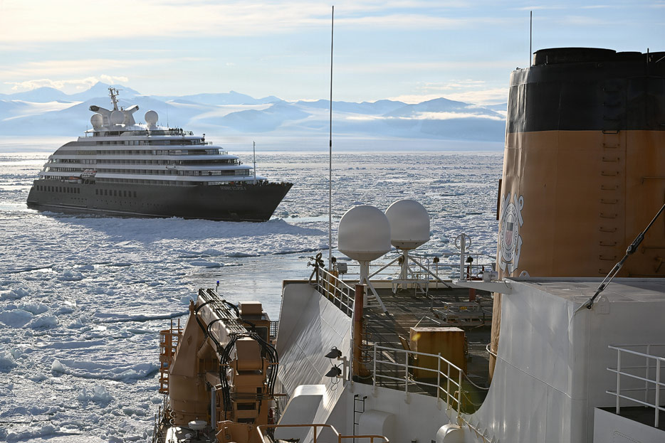 Scenic Eclipse, USCGC Polar Star