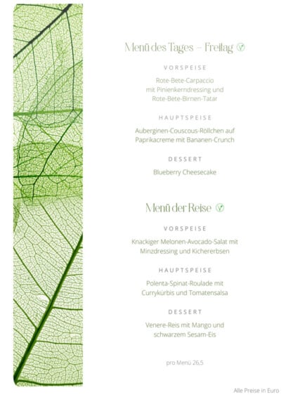 Tagesmenü Freitag