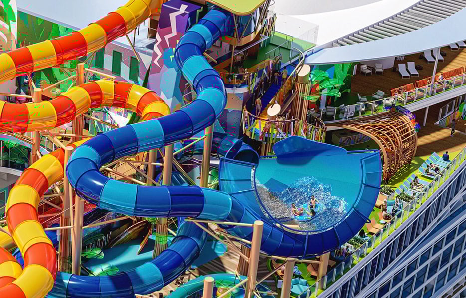 Neue Rutsche im Category-6-Wasserpark (Bild: Royal Caribbean)