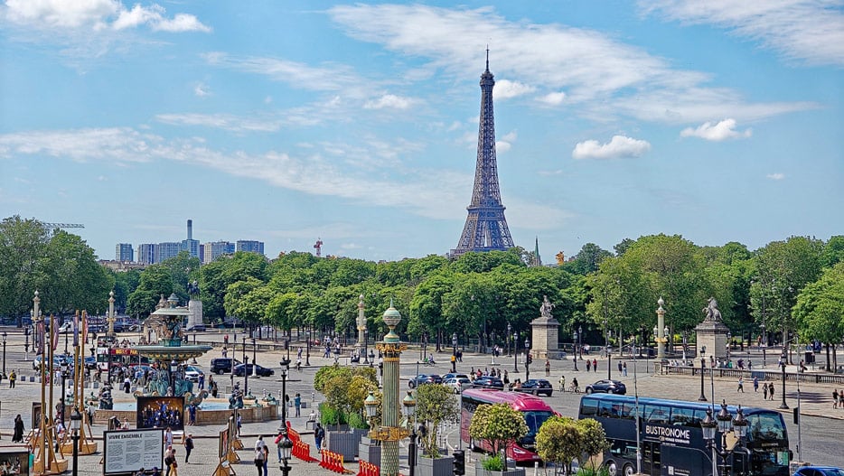 Place de la Concorde, Blick vom Hotel de la Marine