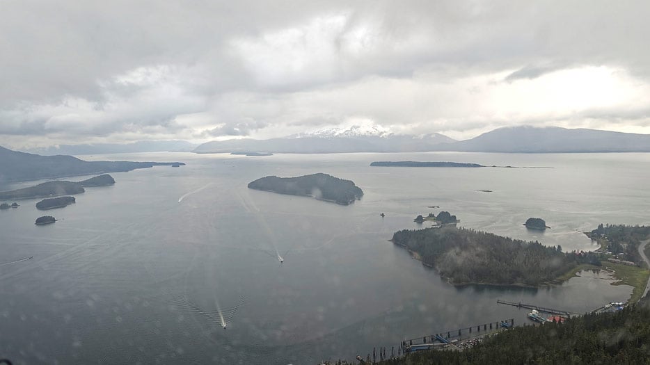 Flug zum Mendenhall Glacier