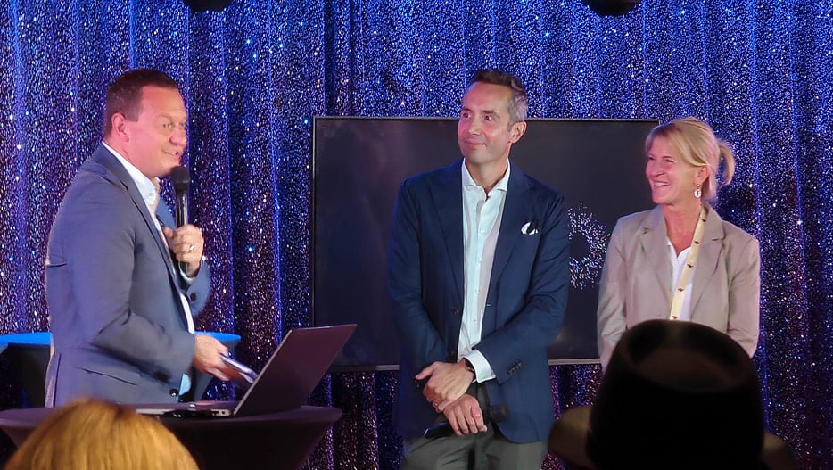 Felix Eichhorn mit Simone Maraschi und Iris Scheel