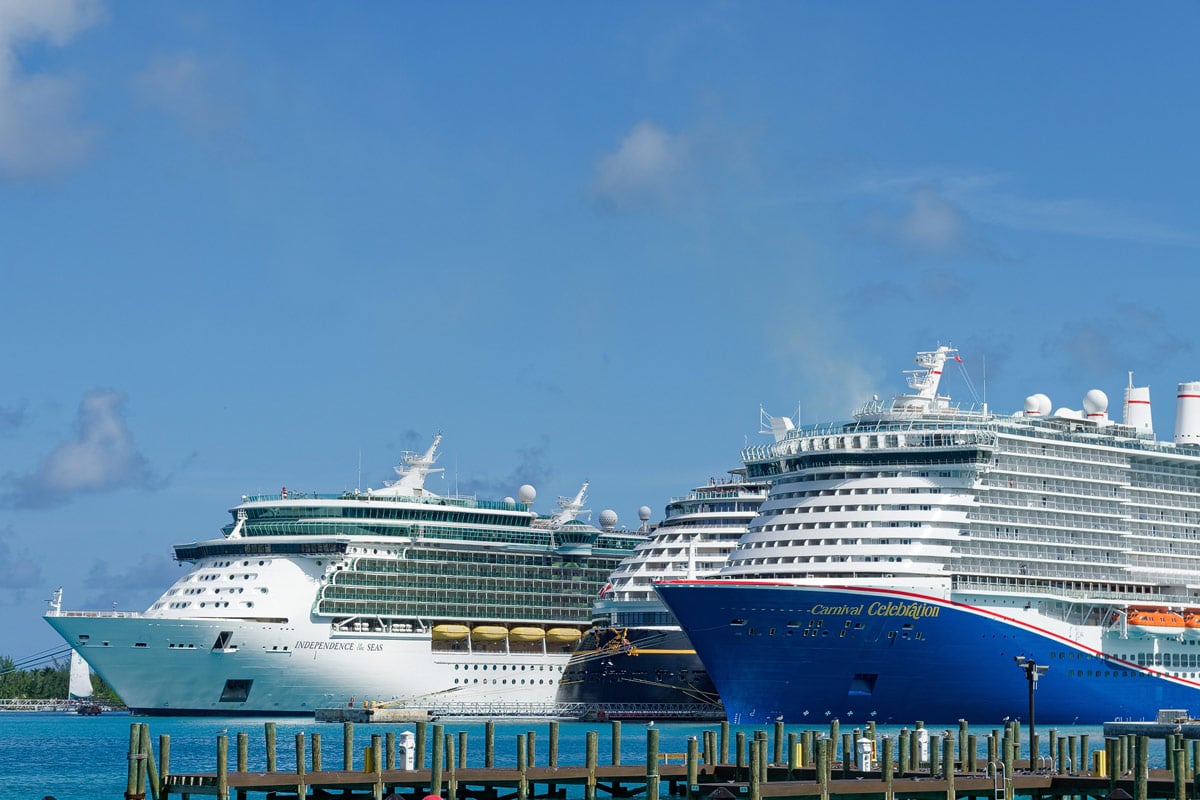 Kreuzfahrtschiffe in Nassau, Bahamas (Symbolbild)