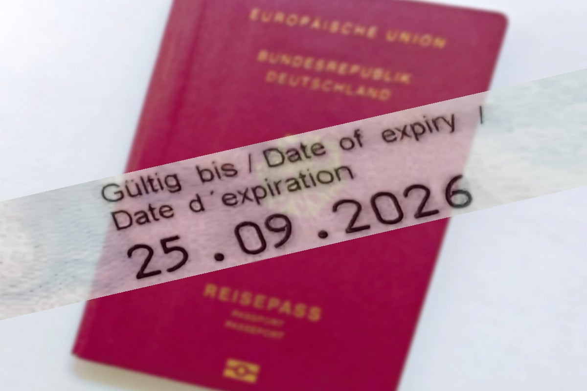 Reisepass mit kurzer Rest-Gültigkeit