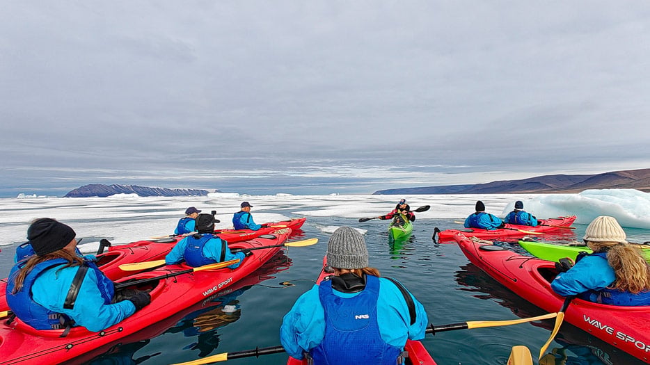Kajak-Ausflug in Qaanaaq